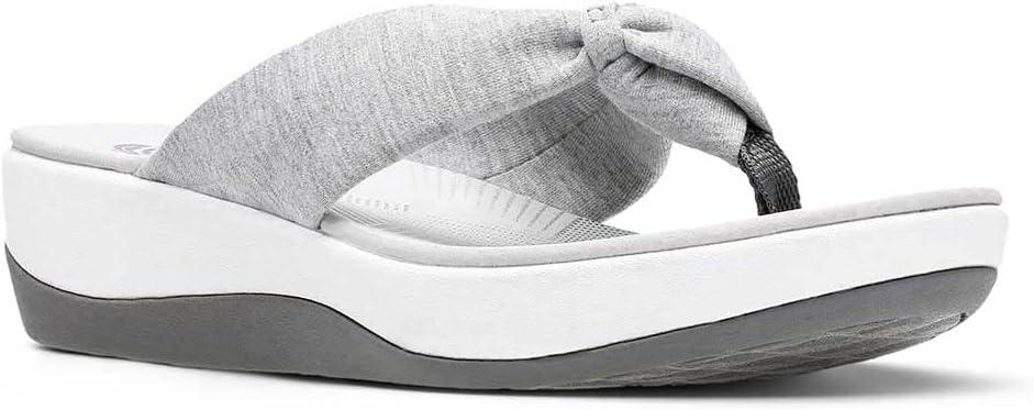imageClarks Womens Arla Glison Flip FlopLight Grey Heather Textile