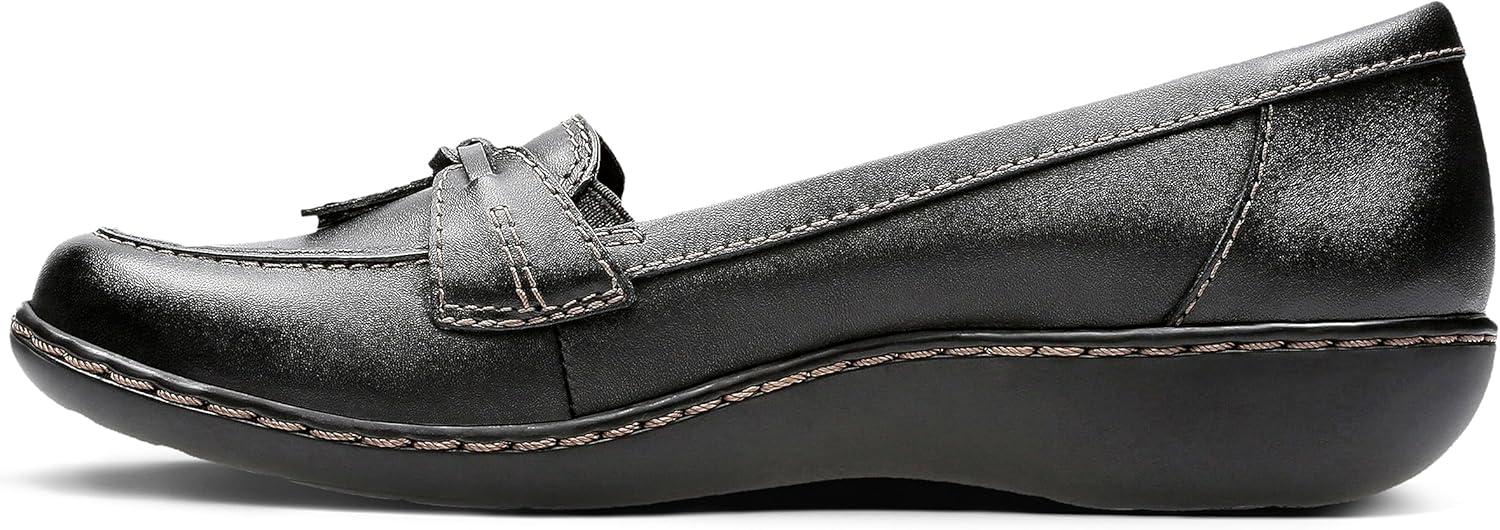 imageClarks Womens Ashland Bubble Slip On LoafersBlack