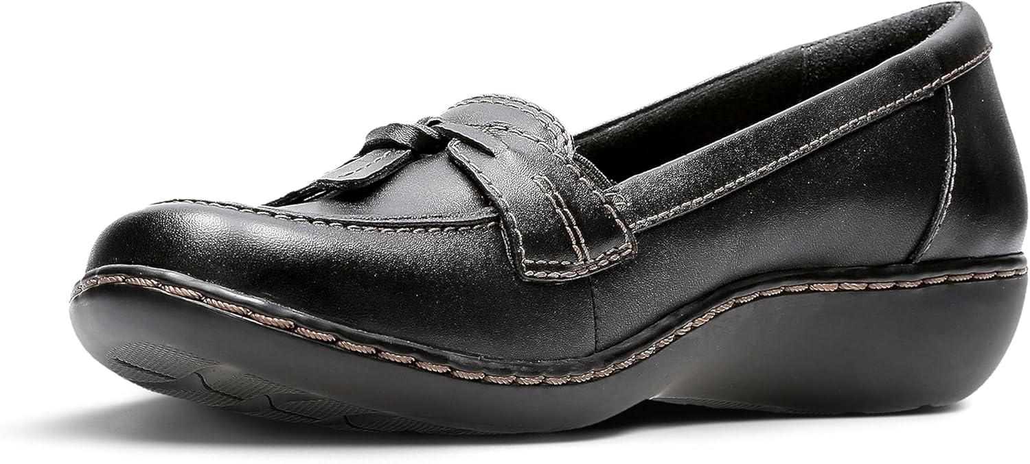 imageClarks Womens Ashland Bubble Slip On LoafersBlack