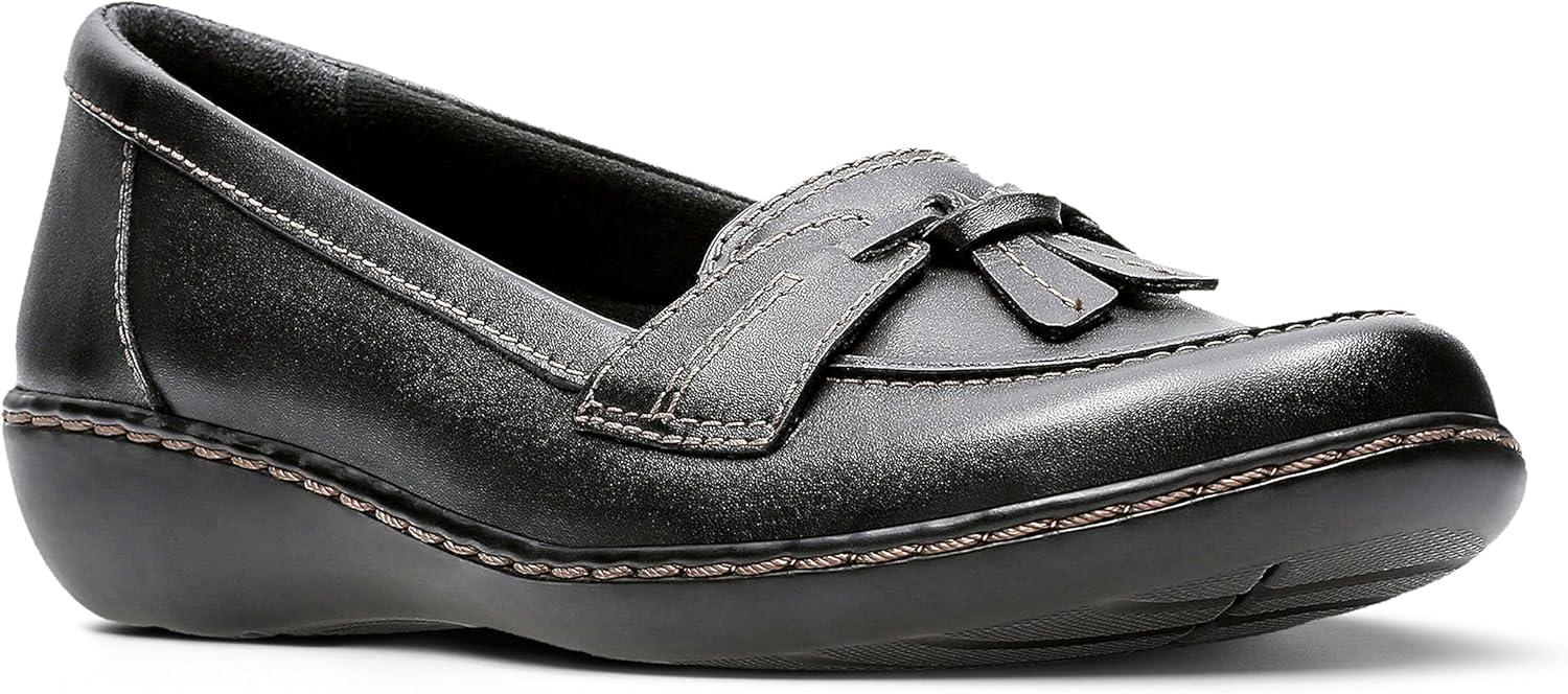 imageClarks Womens Ashland Bubble Slip On LoafersBlack