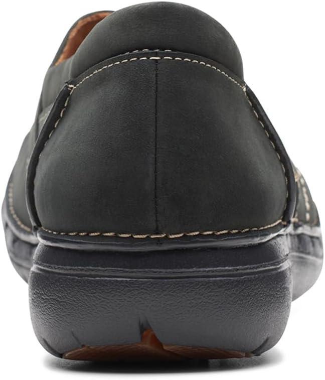 imageClarks Womens Ashland Bubble Slip On LoafersBlack Nubuck