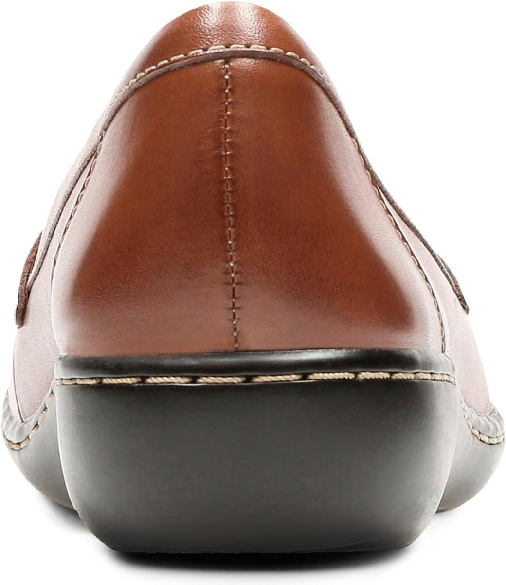 imageClarks Womens Ashland Bubble Slip On LoafersTan Leather