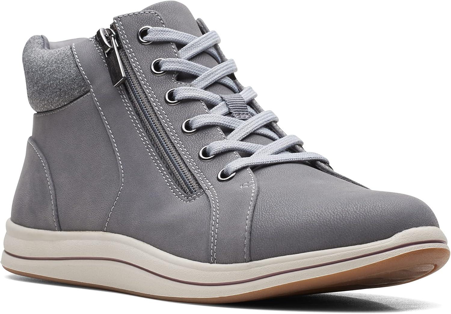 imageClarks Womens Breeze Glide Cloudsteppers Ankle BootDark Grey