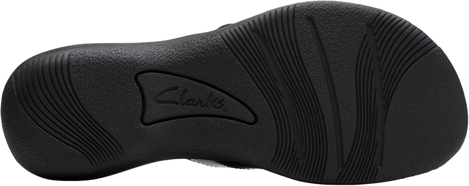 imageClarks Womens Breeze Reyna Cloudsteppers FlipFlopBlack Patent Synthetic