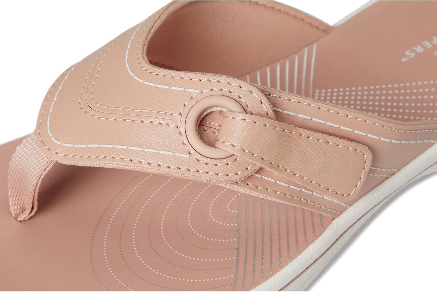 imageClarks Womens Breeze Reyna Cloudsteppers FlipFlopBlush Synthetic