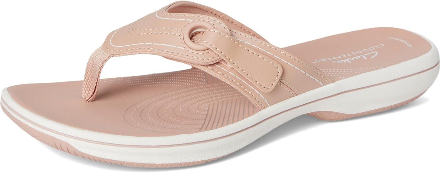imageClarks Womens Breeze Reyna Cloudsteppers FlipFlopBlush Synthetic