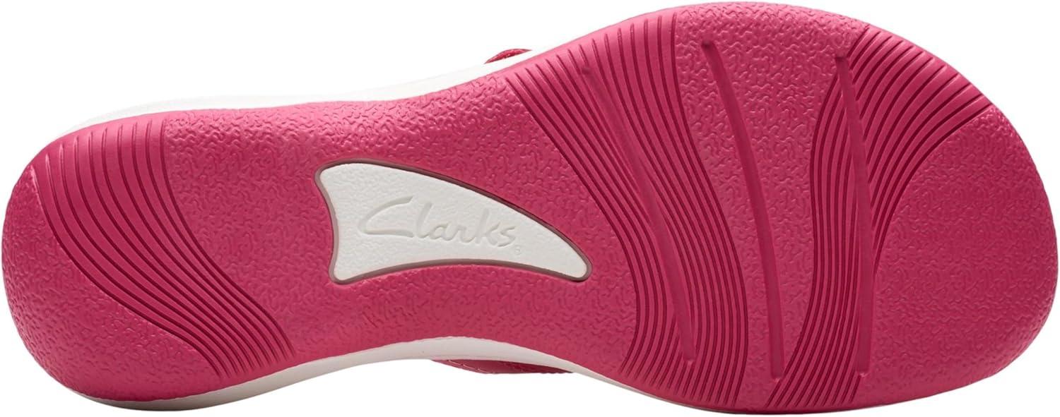 imageClarks Womens Breeze Reyna Cloudsteppers FlipFlopBright Pink Ombre Synthetic