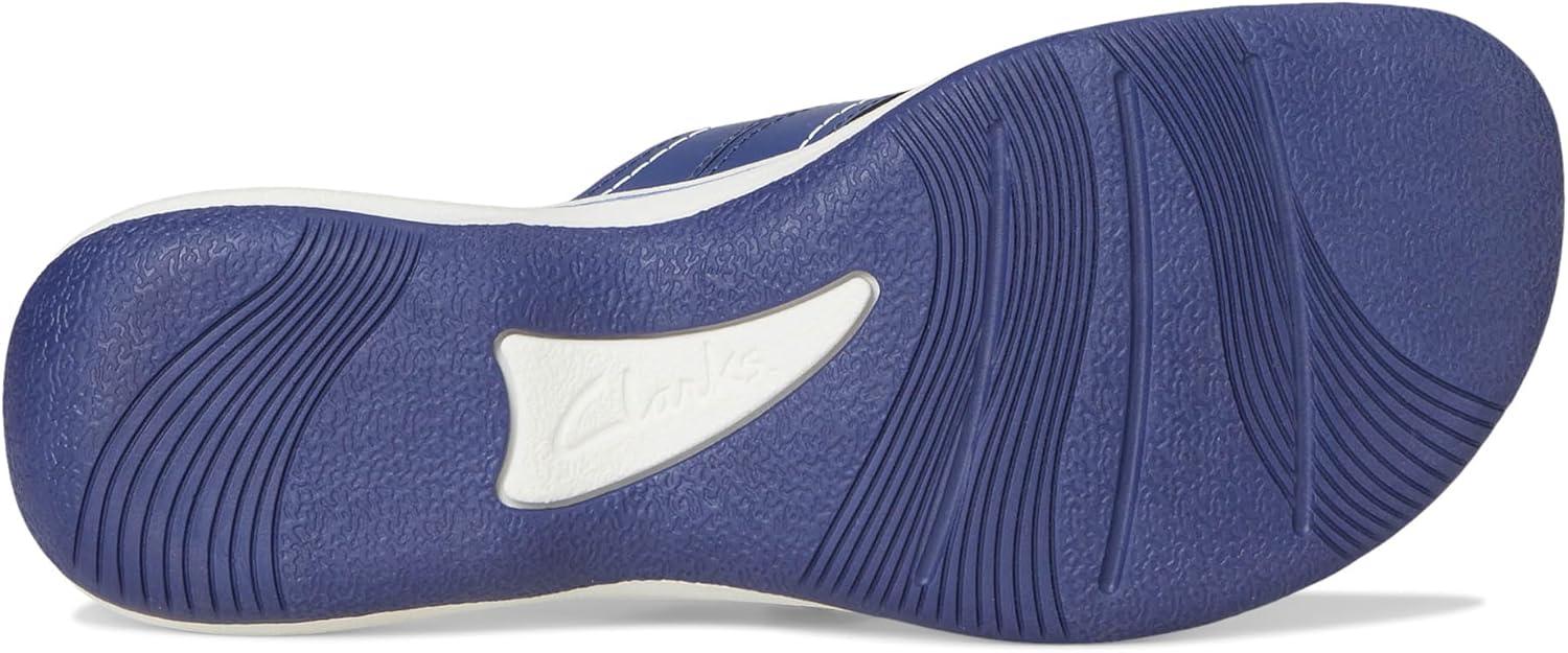 imageClarks Womens Breeze Reyna Cloudsteppers FlipFlopCobalt Synthetic