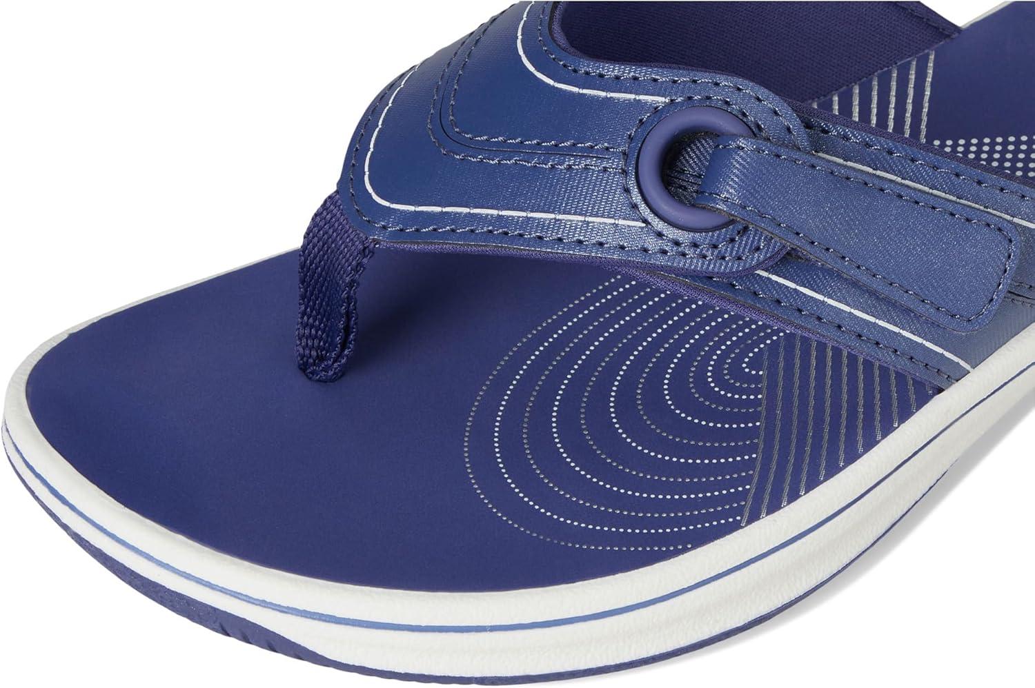imageClarks Womens Breeze Reyna Cloudsteppers FlipFlopCobalt Synthetic