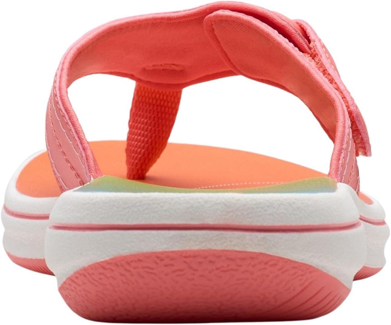 imageClarks Womens Breeze Reyna Cloudsteppers FlipFlopCoral Ombre Synthetic