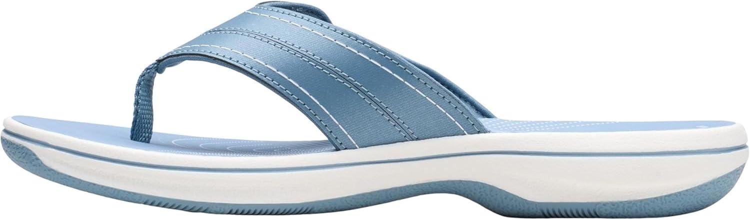 imageClarks Womens Breeze Reyna Cloudsteppers FlipFlopDenim Synthetic