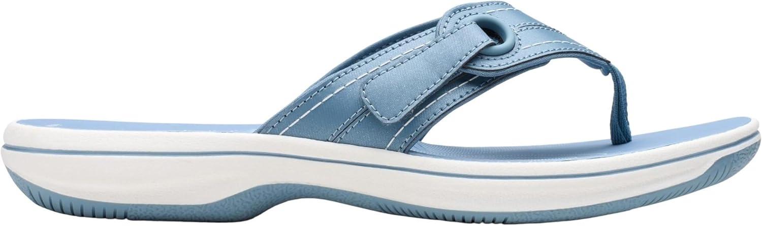 imageClarks Womens Breeze Reyna Cloudsteppers FlipFlopDenim Synthetic