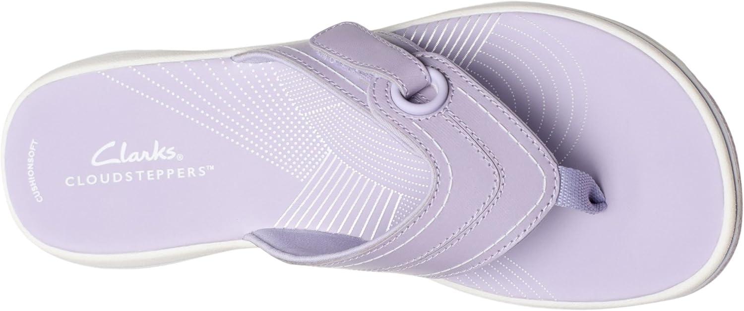 imageClarks Womens Breeze Reyna Cloudsteppers FlipFlopLavender Synthetic