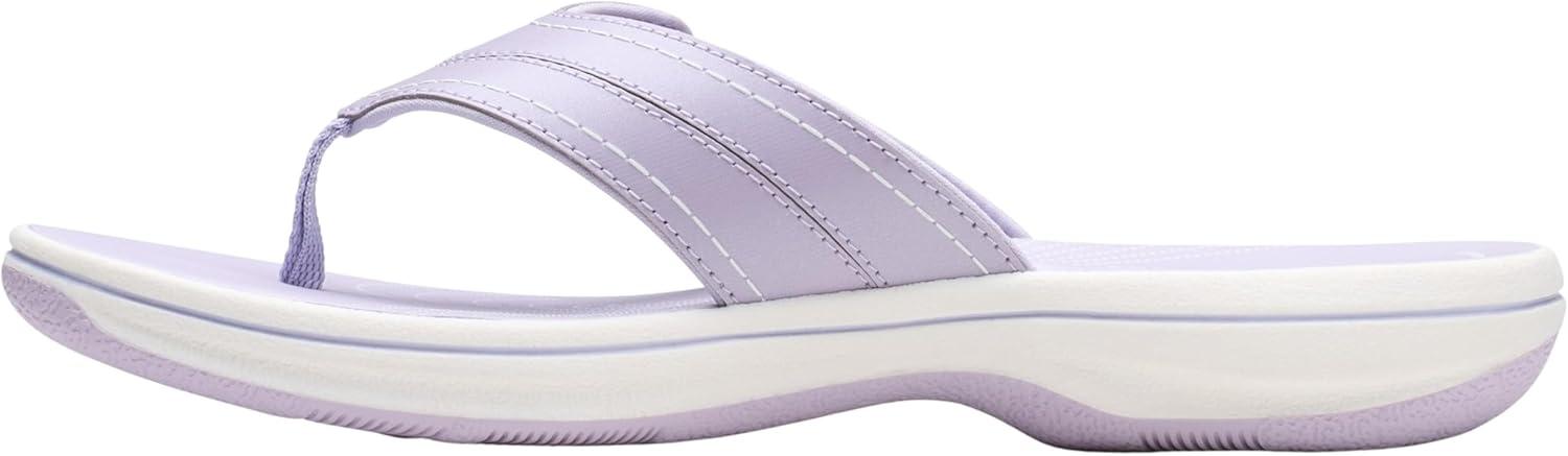 imageClarks Womens Breeze Reyna Cloudsteppers FlipFlopLavender Synthetic