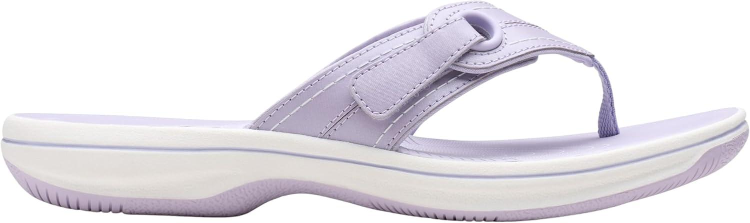 imageClarks Womens Breeze Reyna Cloudsteppers FlipFlopLavender Synthetic