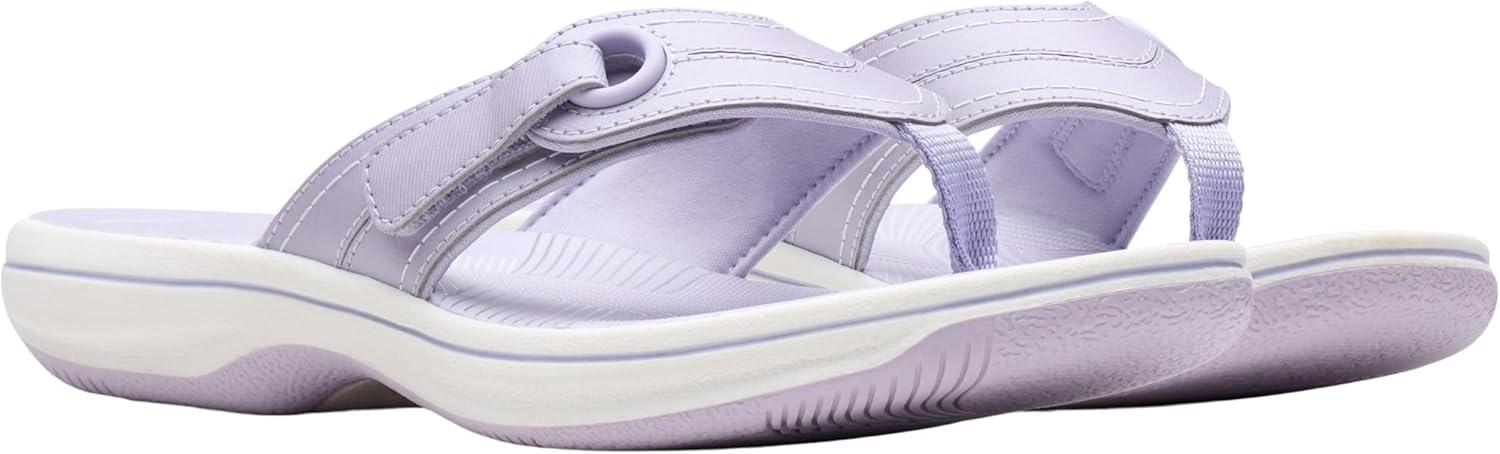 imageClarks Womens Breeze Reyna Cloudsteppers FlipFlopLavender Synthetic