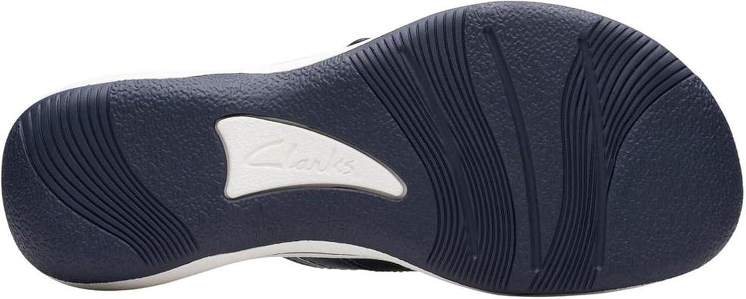 imageClarks Womens Breeze Reyna Cloudsteppers FlipFlopNavy Synthetic