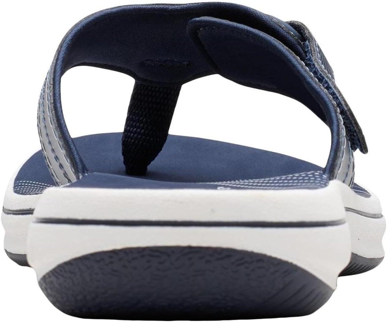 imageClarks Womens Breeze Reyna Cloudsteppers FlipFlopNavy Synthetic