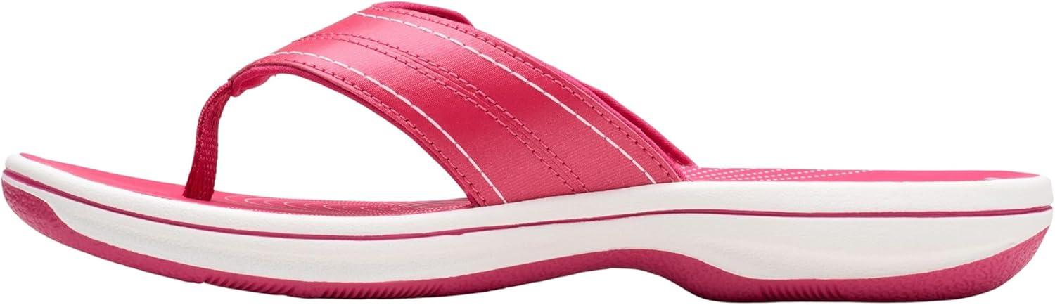 imageClarks Womens Breeze Reyna Cloudsteppers FlipFlopRaspberry Synthetic