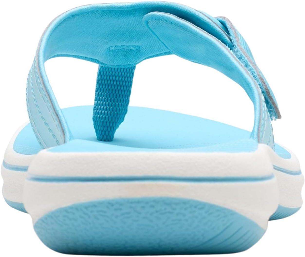 imageClarks Womens Breeze Reyna Cloudsteppers FlipFlopSky Blue Synthetic