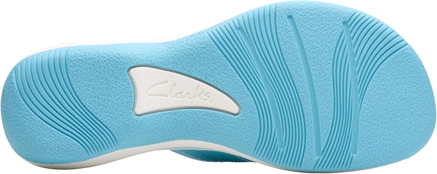 imageClarks Womens Breeze Reyna Cloudsteppers FlipFlopSky Blue Synthetic
