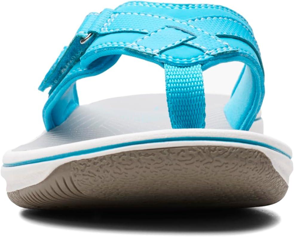 imageClarks Womens Breeze Sea FlipFlopAqua Synthetic