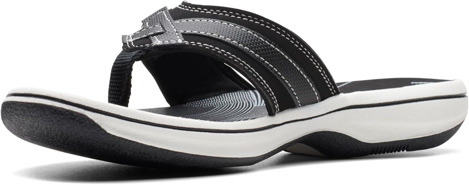 imageClarks Womens Breeze Sea FlipFlopBlack Synthetic