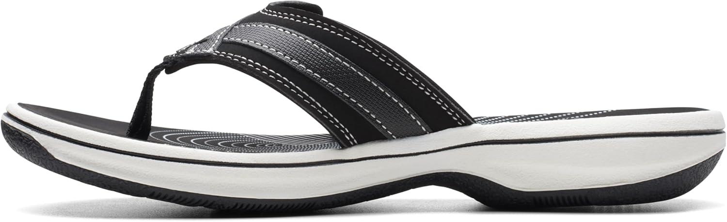 imageClarks Womens Breeze Sea FlipFlopBlack Synthetic