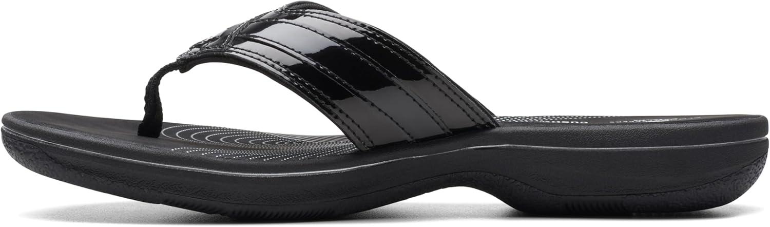 imageClarks Womens Breeze Sea FlipFlopBlack Synthetic Patent