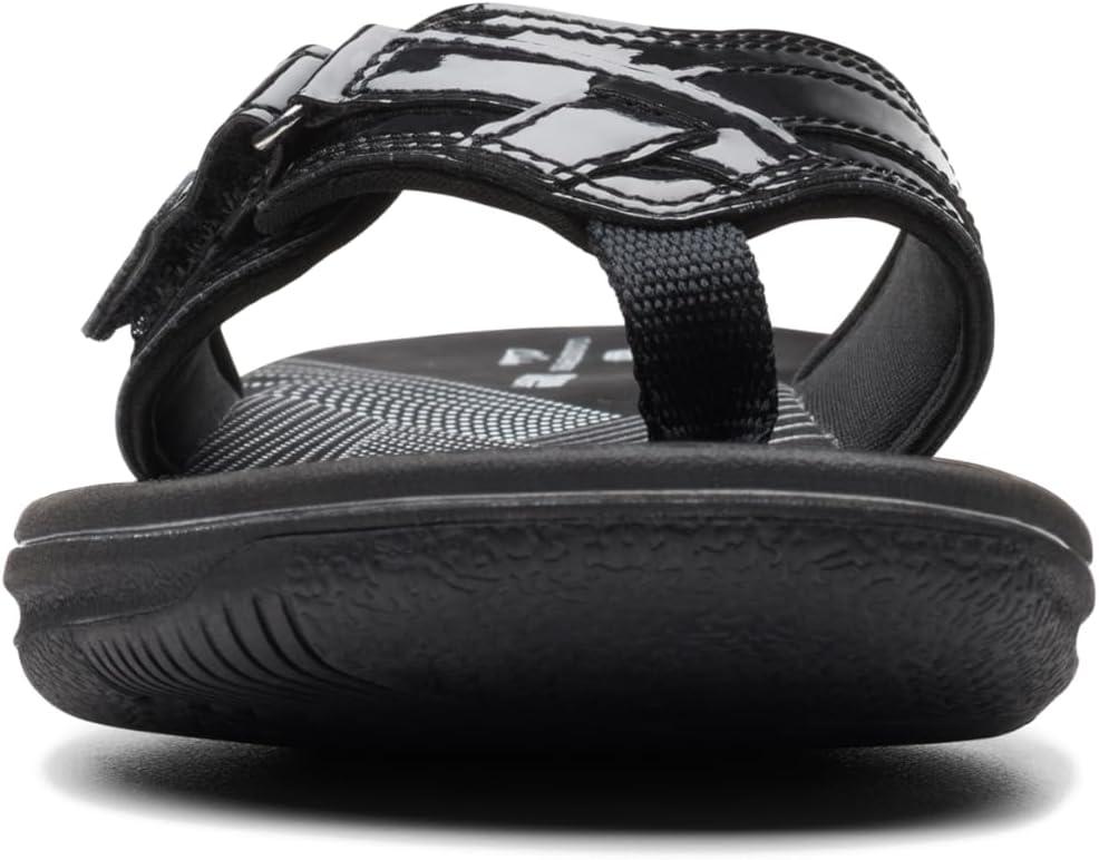 imageClarks Womens Breeze Sea FlipFlopBlack Synthetic Patent