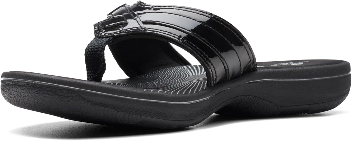 imageClarks Womens Breeze Sea FlipFlopBlack Synthetic Patent
