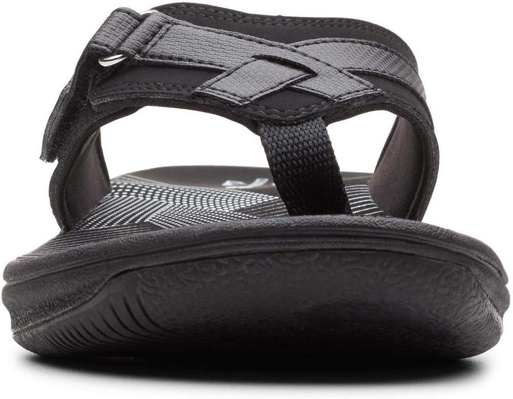 imageClarks Womens Breeze Sea FlipFlopBlack SyntheticBlack Outsole