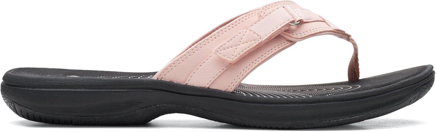 imageClarks Womens Breeze Sea FlipFlopBlush SyntheticBlack Sole