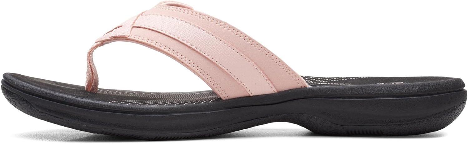 imageClarks Womens Breeze Sea FlipFlopBlush SyntheticBlack Sole