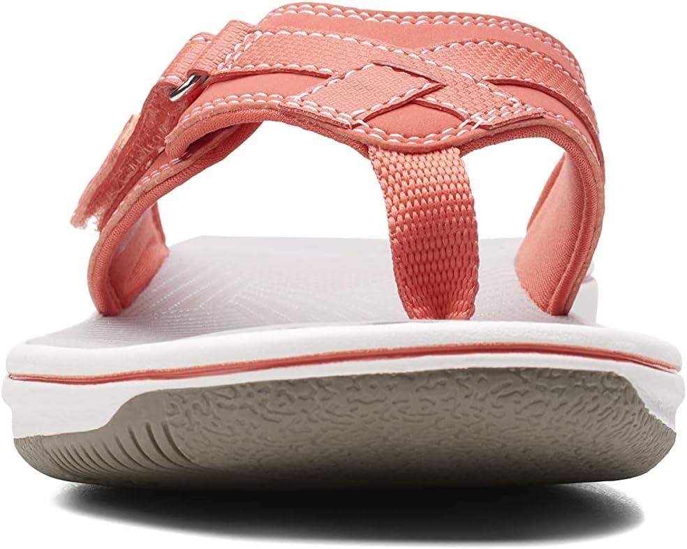 imageClarks Womens Breeze Sea FlipFlopBright Coral Synthetic