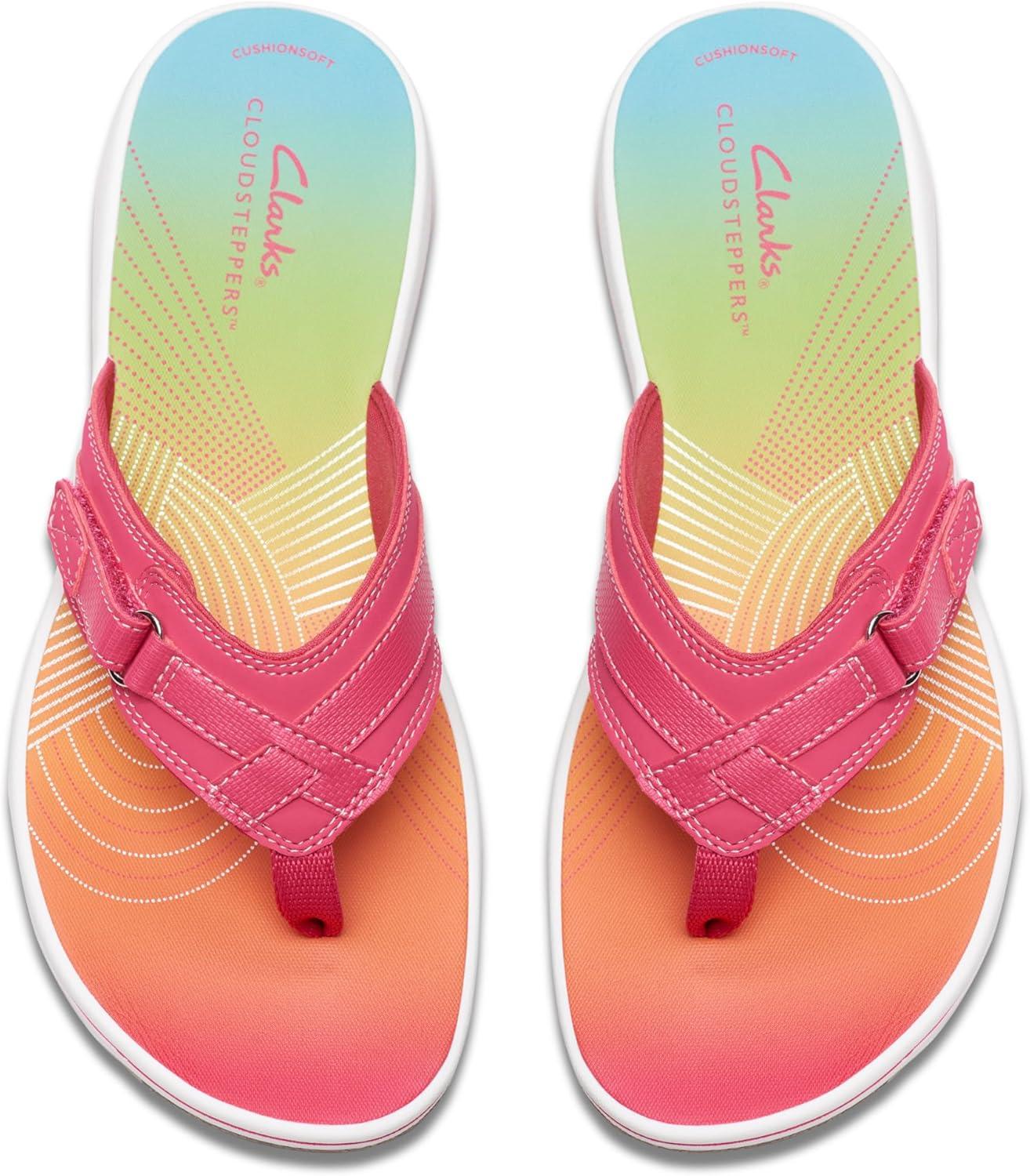 imageClarks Womens Breeze Sea FlipFlopBright Pink Ombre