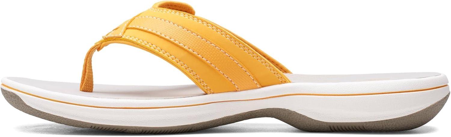 imageClarks Womens Breeze Sea FlipFlopBurnt Yellow Synthetic