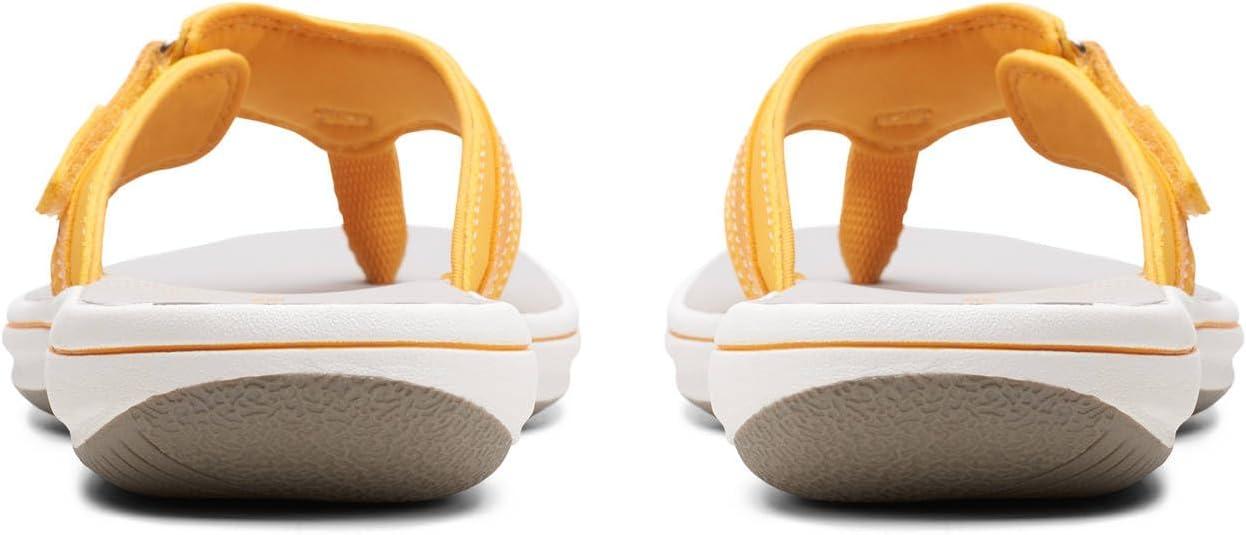 imageClarks Womens Breeze Sea FlipFlopBurnt Yellow Synthetic