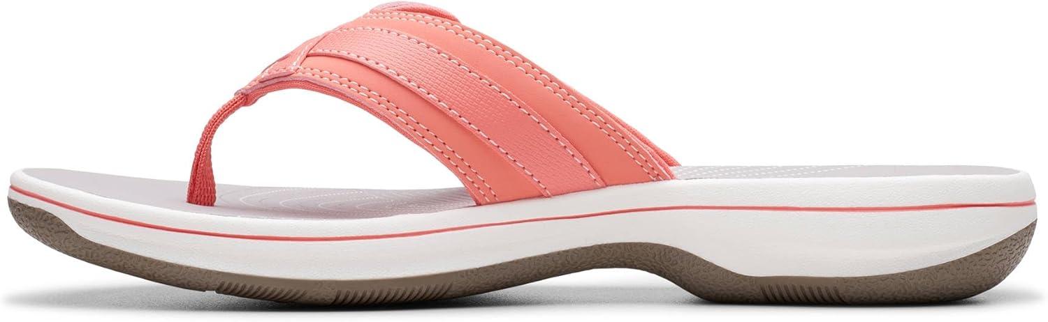 imageClarks Womens Breeze Sea FlipFlopCoral Synthetic