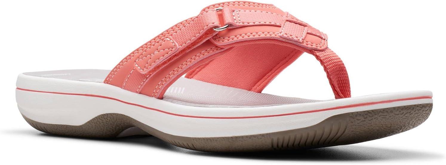 imageClarks Womens Breeze Sea FlipFlopCoral Synthetic
