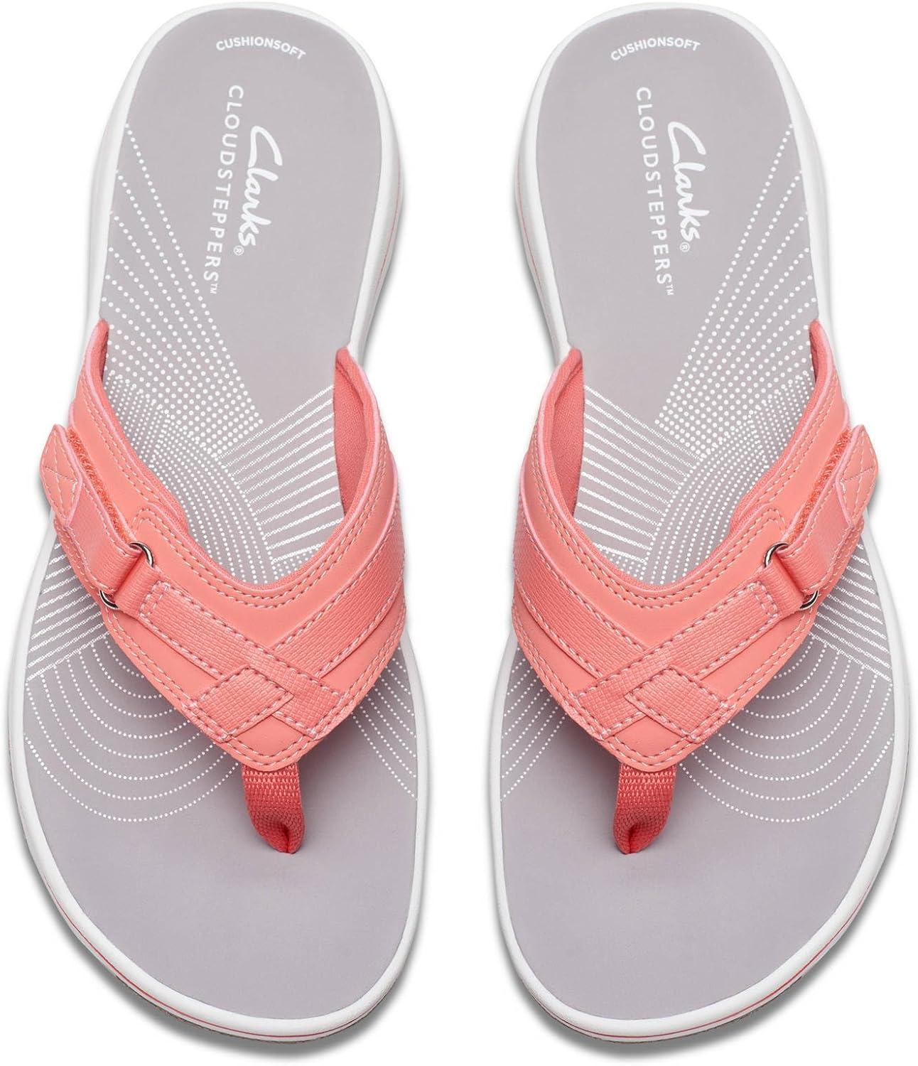 imageClarks Womens Breeze Sea FlipFlopCoral Synthetic