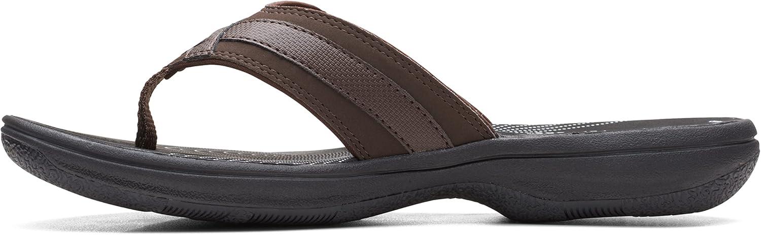 imageClarks Womens Breeze Sea FlipFlopDark BrownBlack