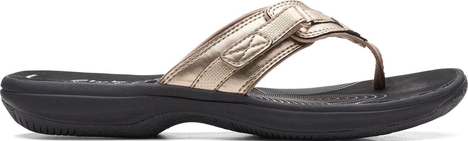 imageClarks Womens Breeze Sea FlipFlopGoldBlack