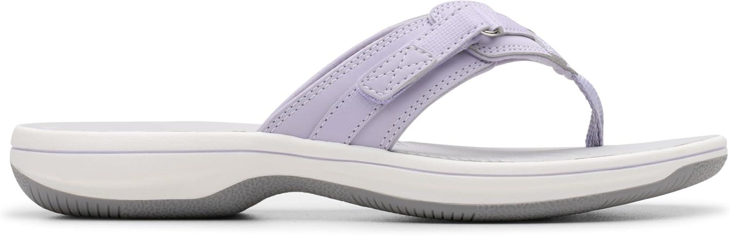 imageClarks Womens Breeze Sea FlipFlopLavender Nubuck