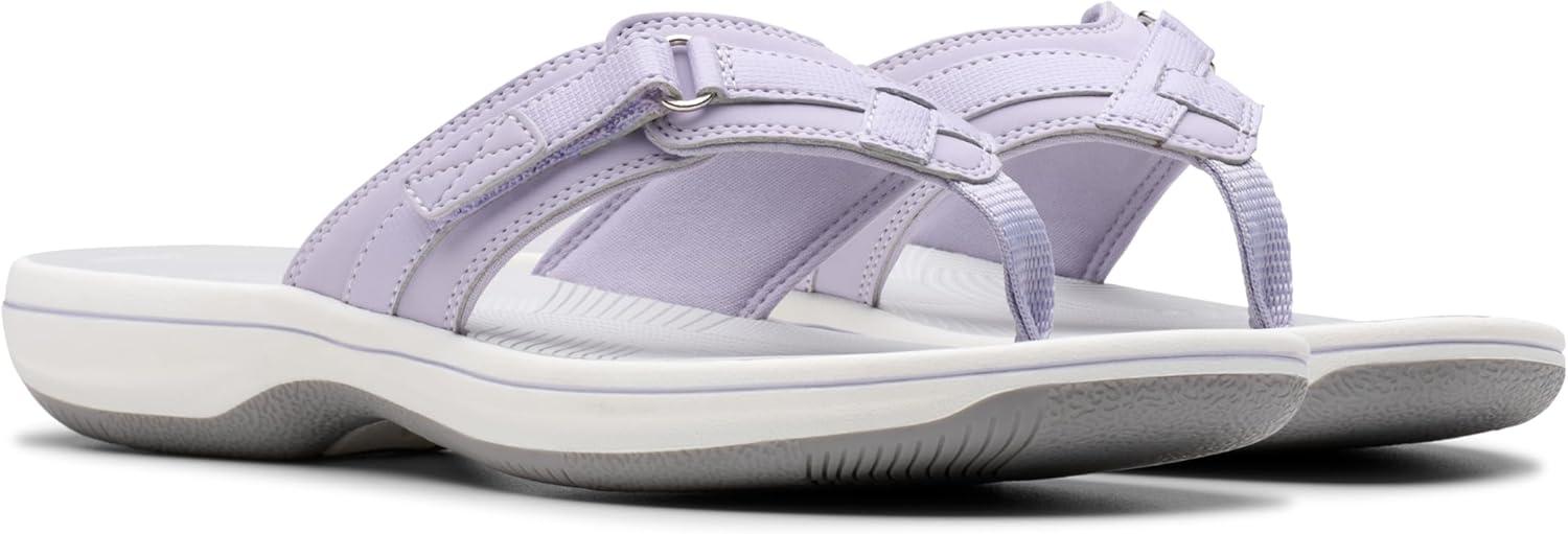 imageClarks Womens Breeze Sea FlipFlopLavender Nubuck