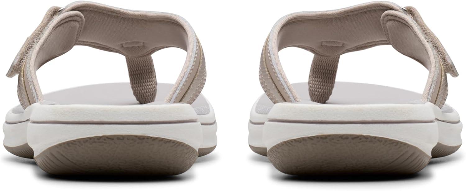 imageClarks Womens Breeze Sea FlipFlopLight Taupe Synthetic