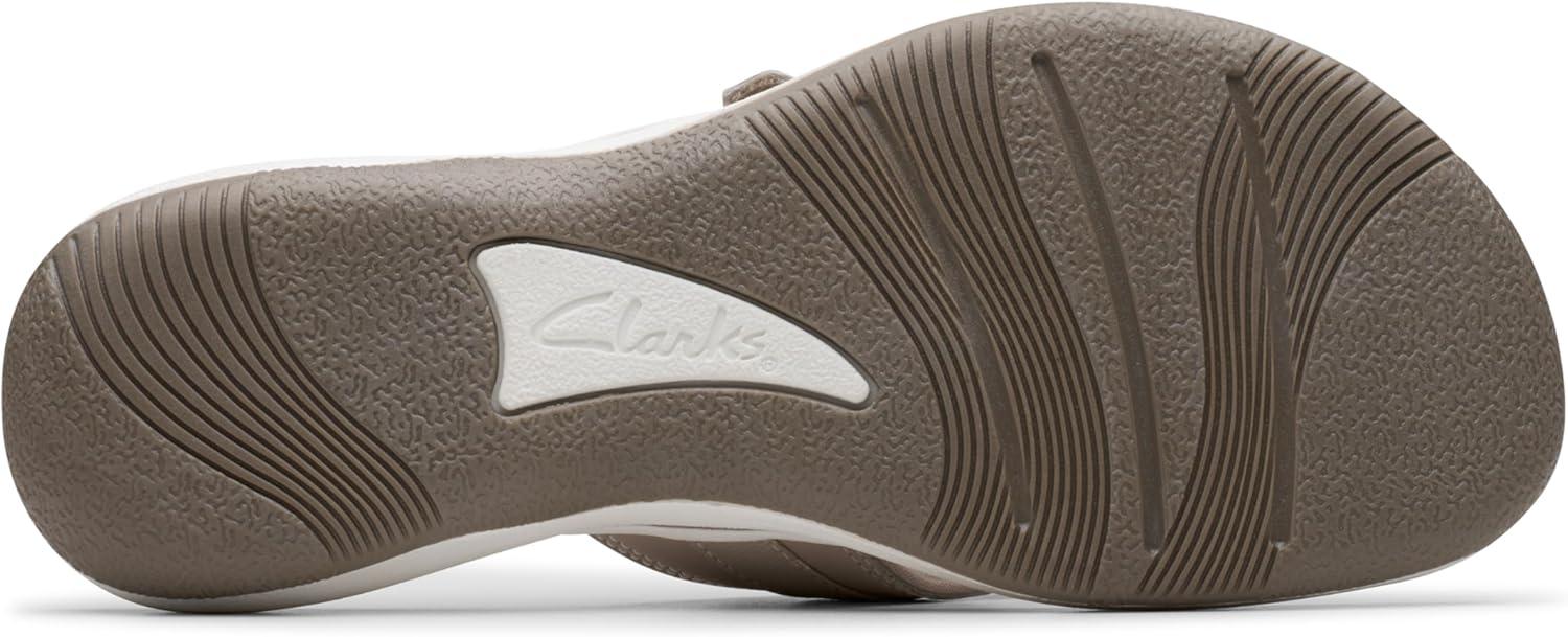 imageClarks Womens Breeze Sea FlipFlopLight Taupe Synthetic