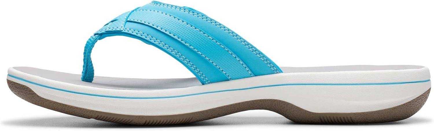 imageClarks Womens Breeze Sea FlipFlopLight Turquoise Synthetic
