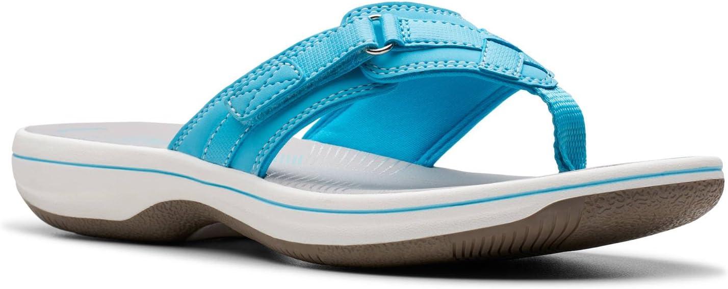 imageClarks Womens Breeze Sea FlipFlopLight Turquoise Synthetic
