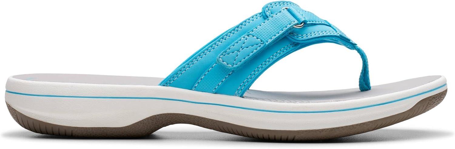 imageClarks Womens Breeze Sea FlipFlopLight Turquoise Synthetic